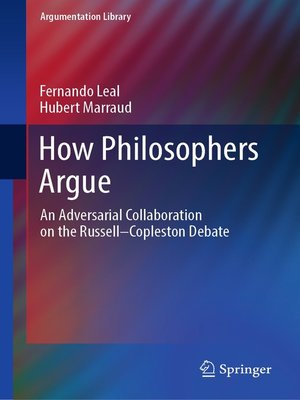 cover image of How Philosophers Argue